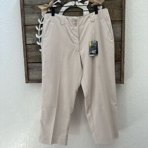 Nike Golf khaki tour performance cropped pants ladies size 10‎ NWT